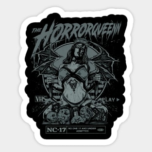 HORRORQUEENN (wolf grey) Sticker